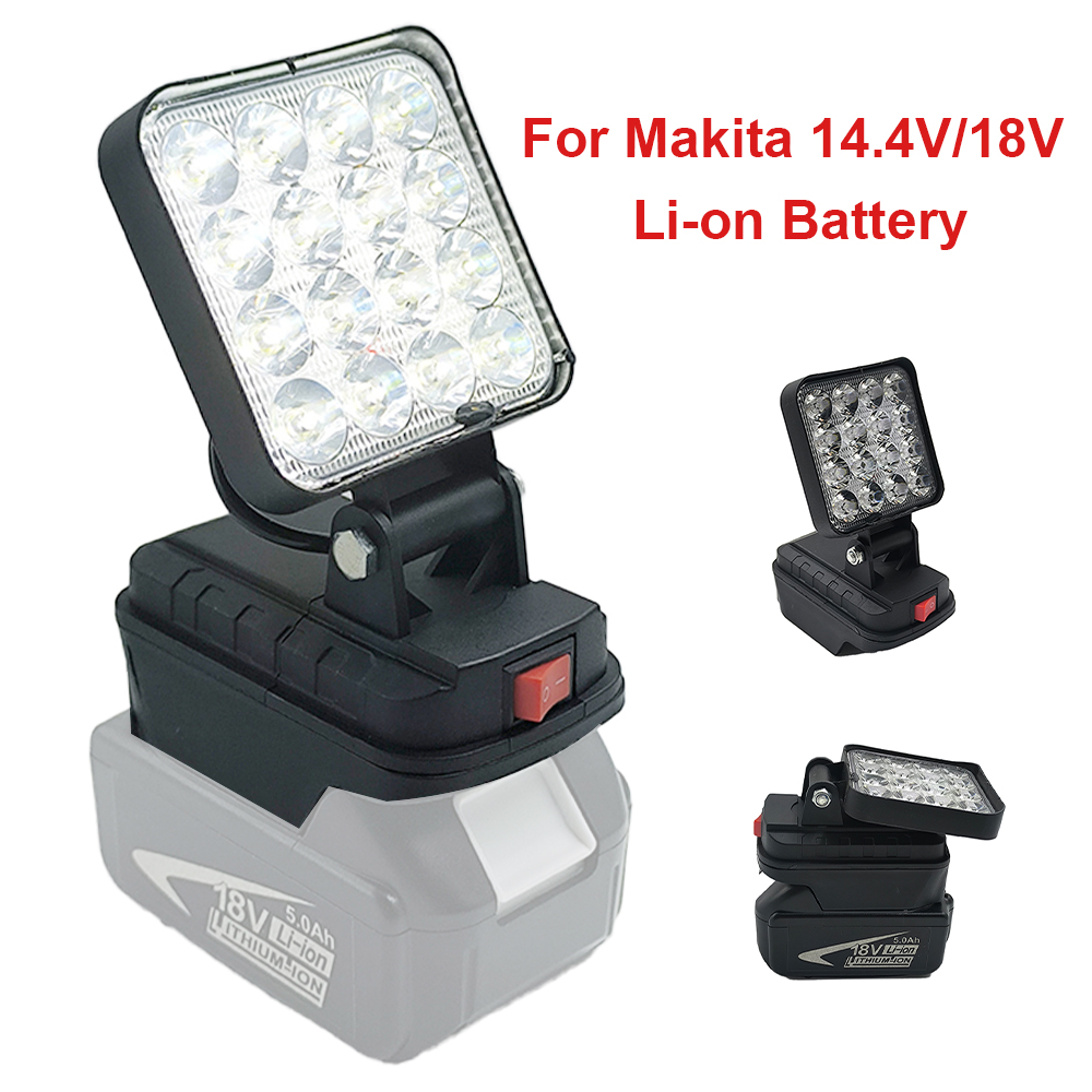 Power Tools Battery Adapter - For Makita Tool Light Adapter LED