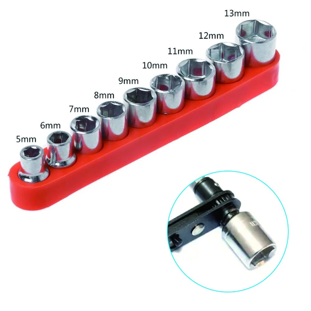 Power Tools Total - 9pc 5-13mm Hexagonal Sleeve Head Xiaofei