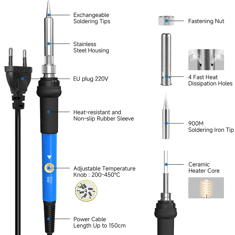 Adjustable Temp 220V 60W Elect - Power Tools Total ulasan dan harga