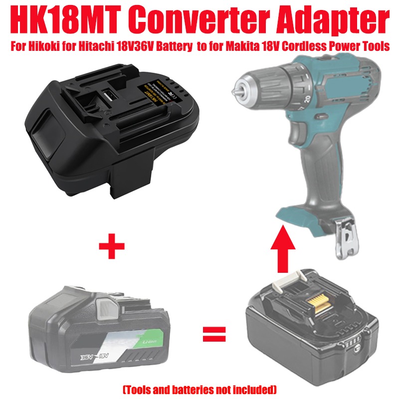 ALASICKA Battery Adapter HK18M - Power Tools Battery Adapter ulasan dan harga