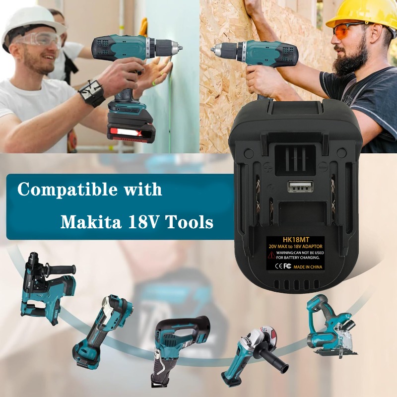 ALASICKA Battery Adapter HK18M - Power Tools Battery Adapter ulasan dan harga