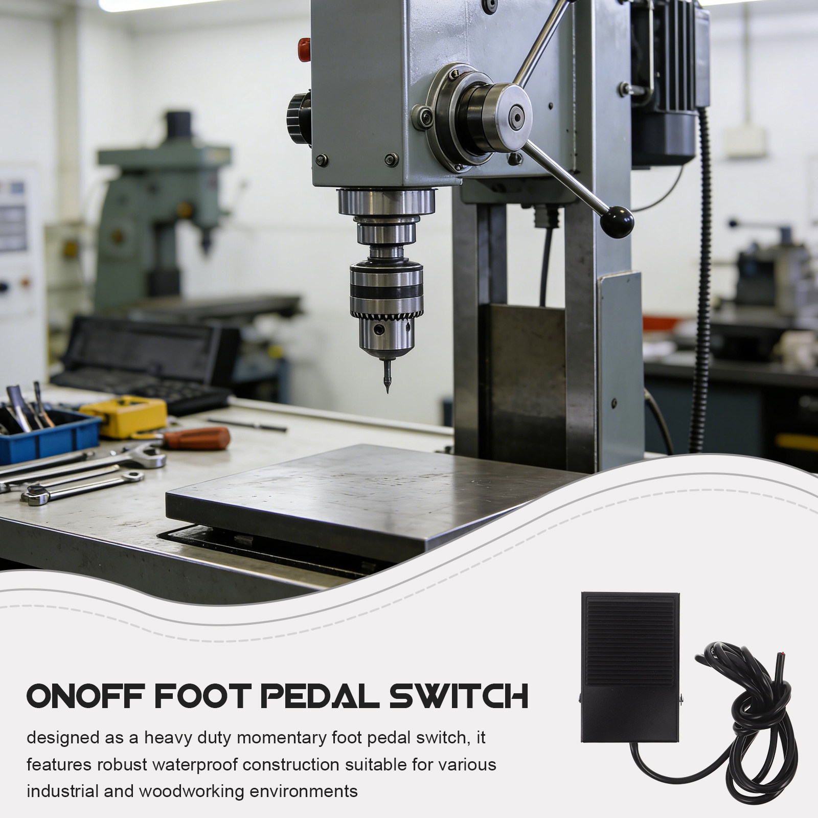 Momentary Foot Pedal Switch fo - Power Tools Machine ulasan dan harga
