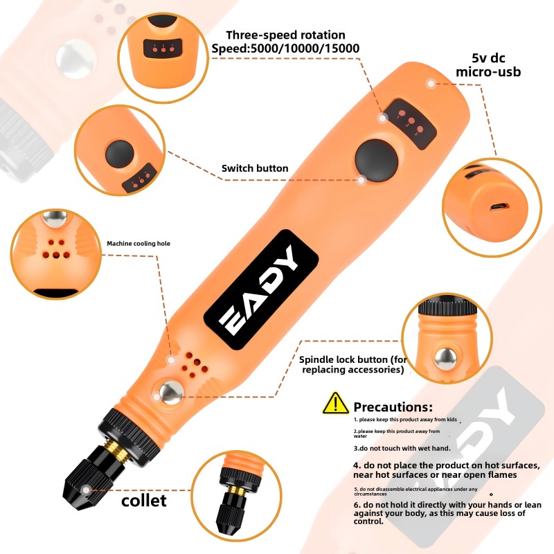 USB Cordless Rotary Tool Kit – - Power Tools Total ulasan dan harga