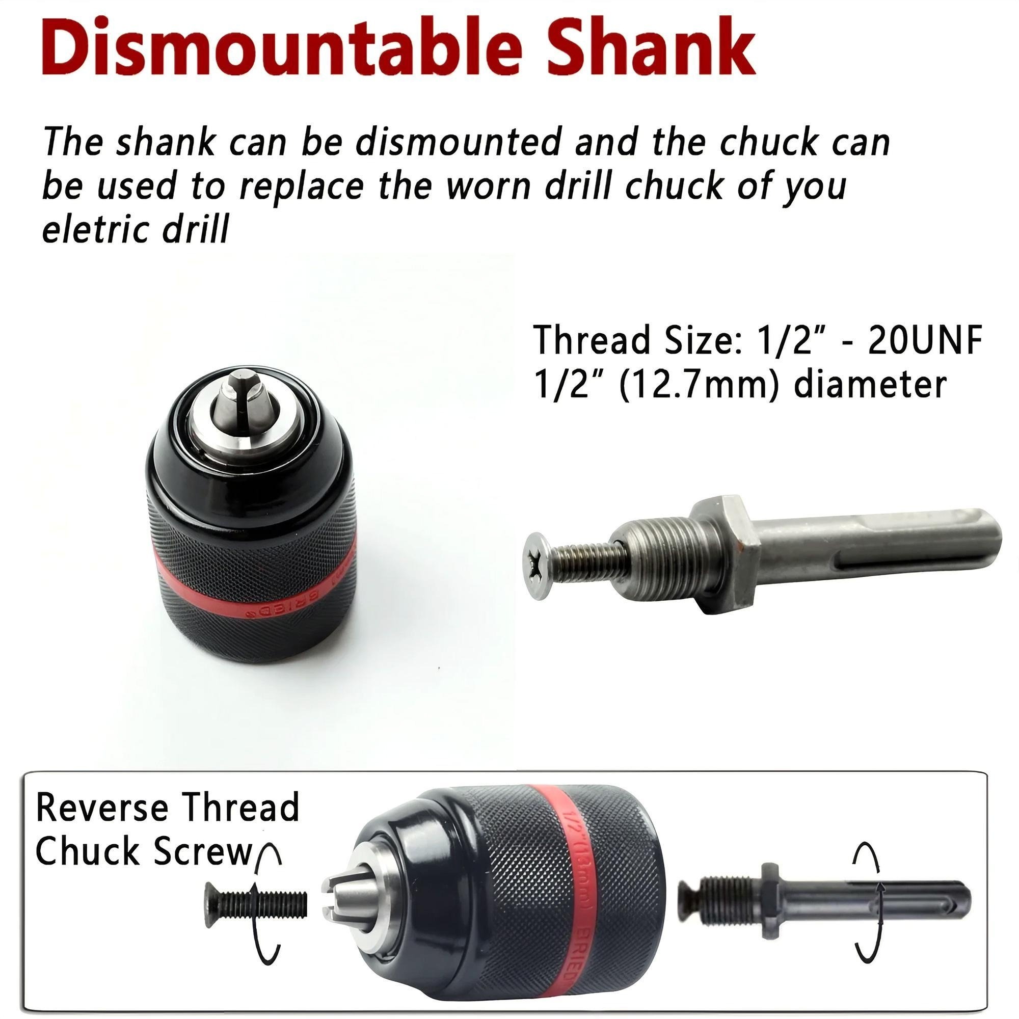 Keyless Drill Chuck Impact Dri - Power Xchange Tools ulasan dan harga
