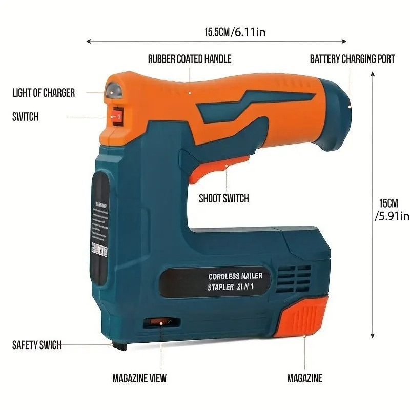 New Lithium‑Ion Cordless Stapl - Staple Gun Electric ulasan dan harga