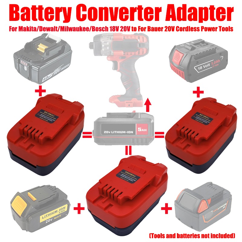 ALASICKA MT18BAU DM20BAU BS18B - Power Tools Battery Adapter ulasan dan harga