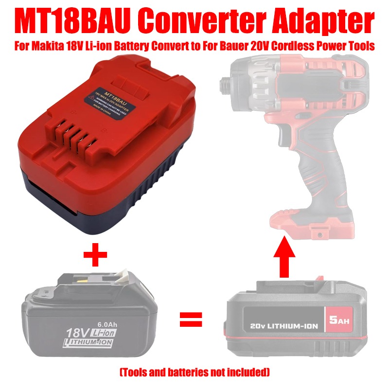 ALASICKA MT18BAU DM20BAU BS18B - Power Tools Battery Adapter ulasan dan harga