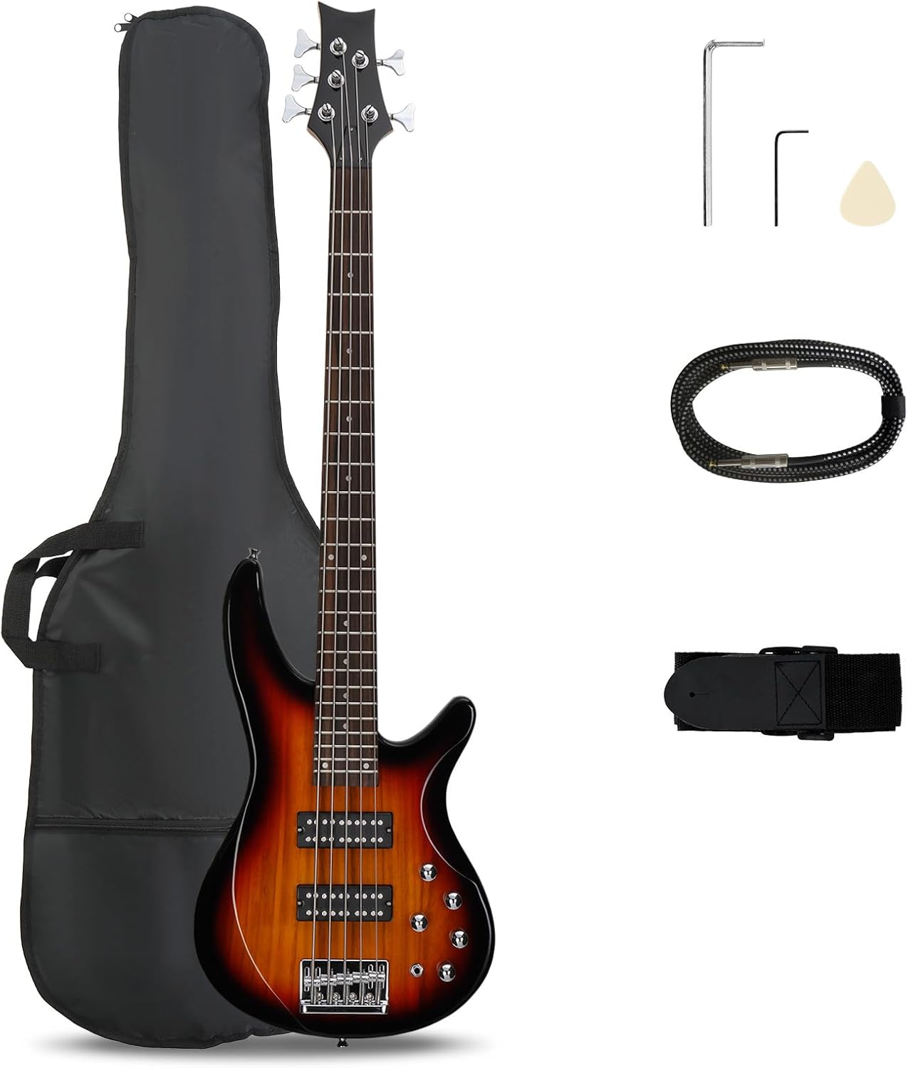 5-String Electric Bass Guitar, - Power Tools Total ulasan dan harga